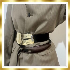 Gucci Pony Hair Large Logo Belt size XS